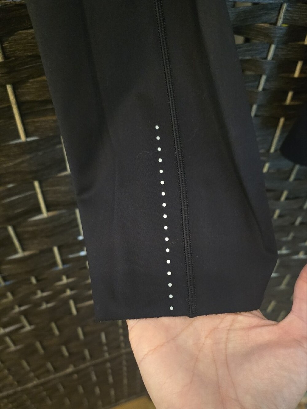 Lululemon Fast and Free Crop 19" Black Nulux Leggings Pockets, 8, EUC - Picture 2 of 8